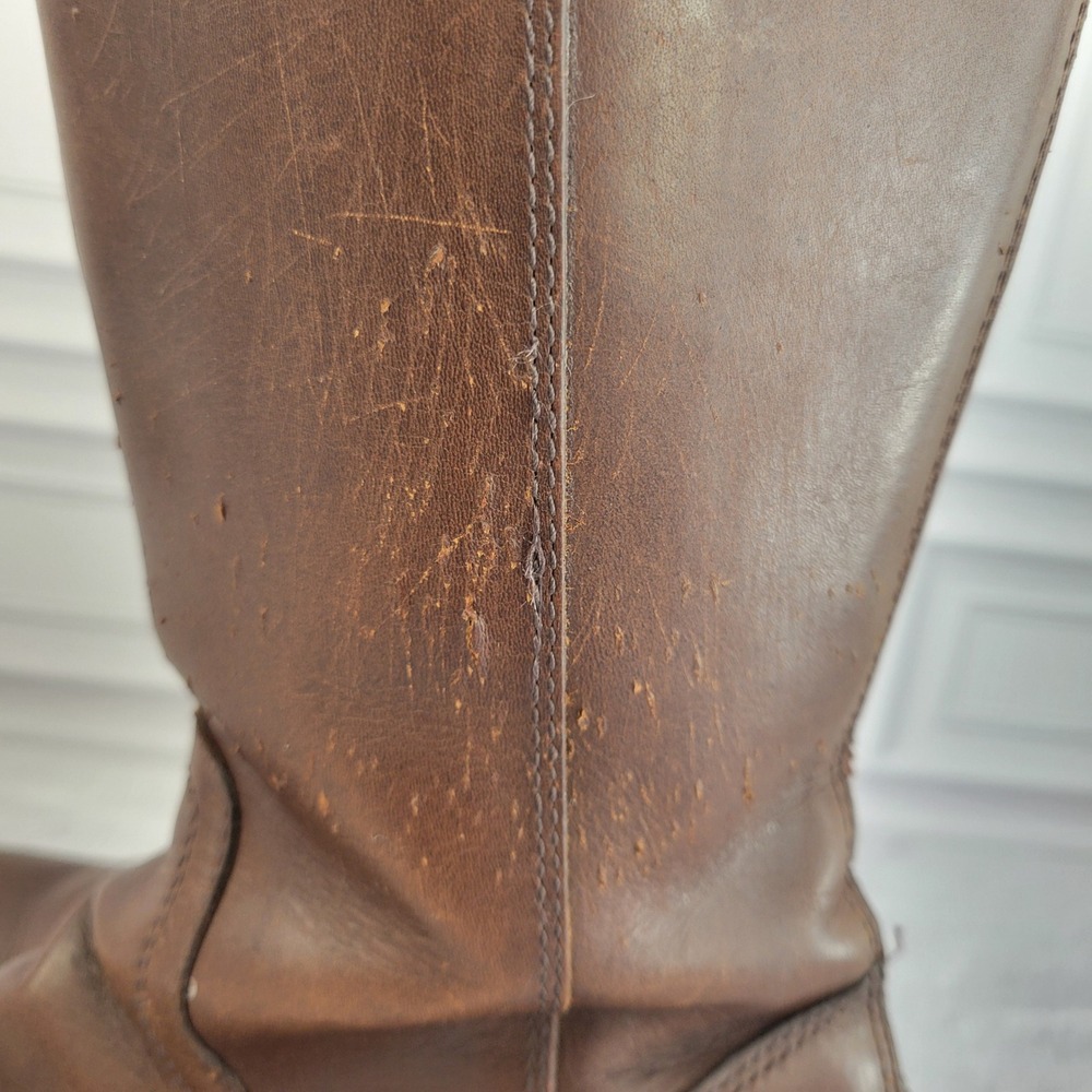 UGG Womens Seldon Leather Knee High Riding Boots Brown Size 6 1006038 - Picture 4 of 15